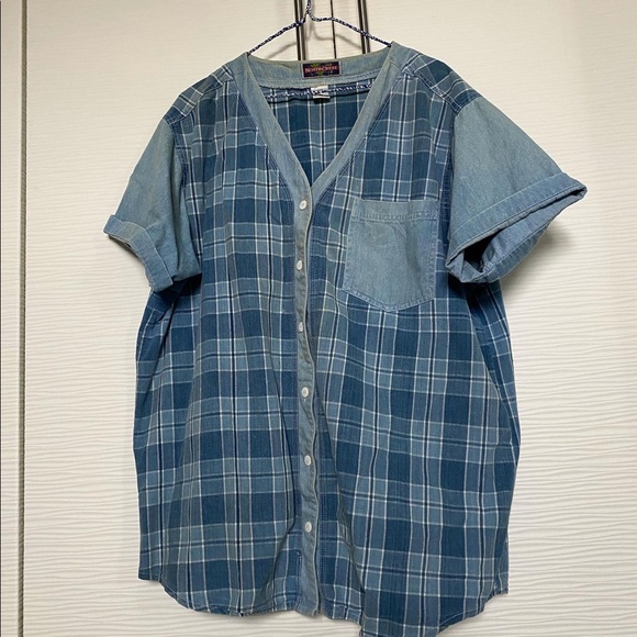 Vintage Jean Button-down - Picture 1 of 3